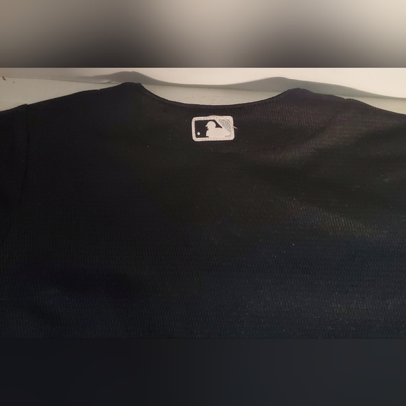 Majestic Kids size 12M Sox Major League  Baseball Jersey.  Black and White. - Picture 3 of 4